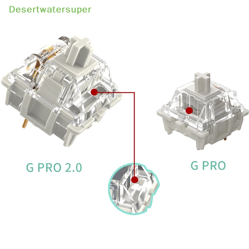 Công Tắc Tụ Điện Dcron PRO 2.0 SMD RGB Dành Cho Bàn Phím Cơ 3pin