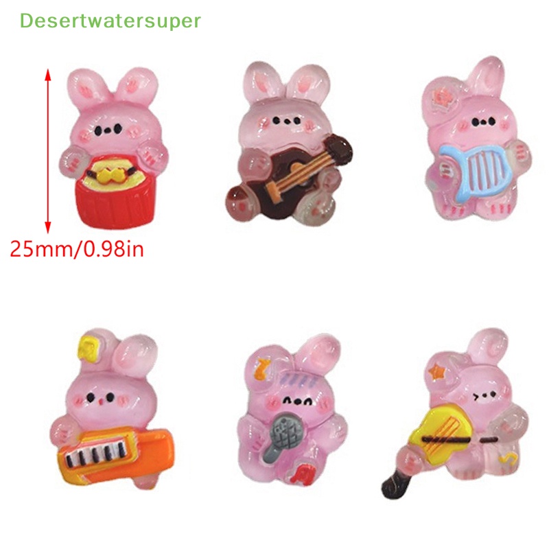 Set 10 Đồ trang trí Thỏ Dạ Quang Dùng Để Trang Trí