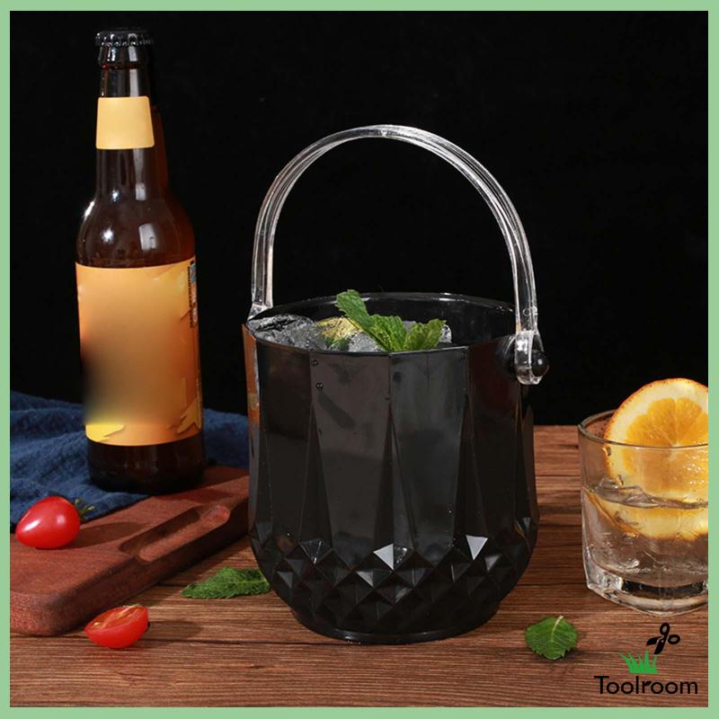 Xô Đựng Đá / Bia / Cocktail Bằng Chất Liệu Acrylic Nhỏ Gọn Tiện Dụng