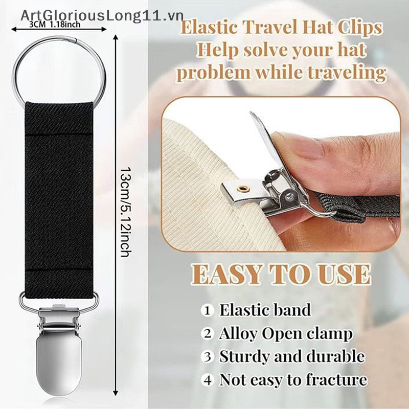 Kẹp Mũ Lưỡi Trai Co Giãn Đa Năng Tiện Dụng Mang Theo Du Lịch / Cắm Trại