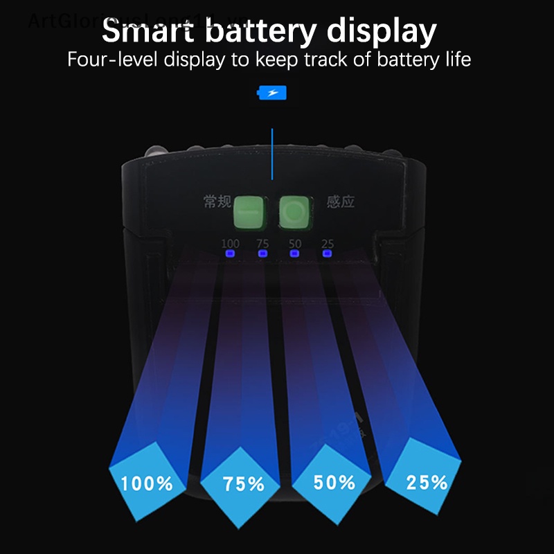 Đèn Pin Đeo Đầu 6 Bóng Led USB Có Thể Sạc Lại Chống Thấm Nước IP64