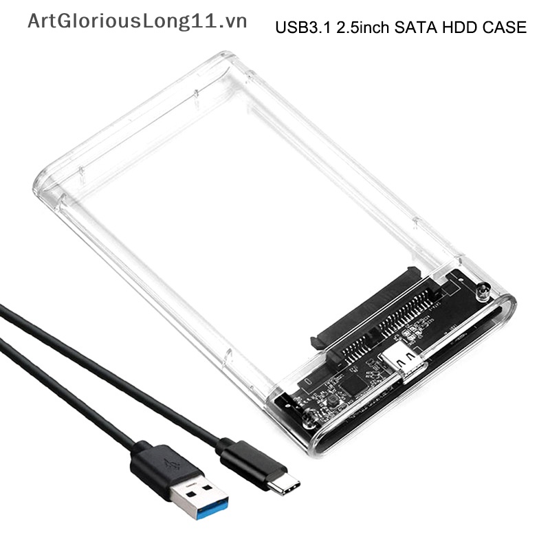 Hộp Đựng Ổ Cứng SSD SATA3 - USB 3.1 / Type-C HDD 2.5 &quot;
