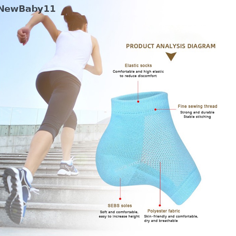 Đế Lót Giày Tăng Chiều Cao Vô Hình Bằng Silicone Unisex