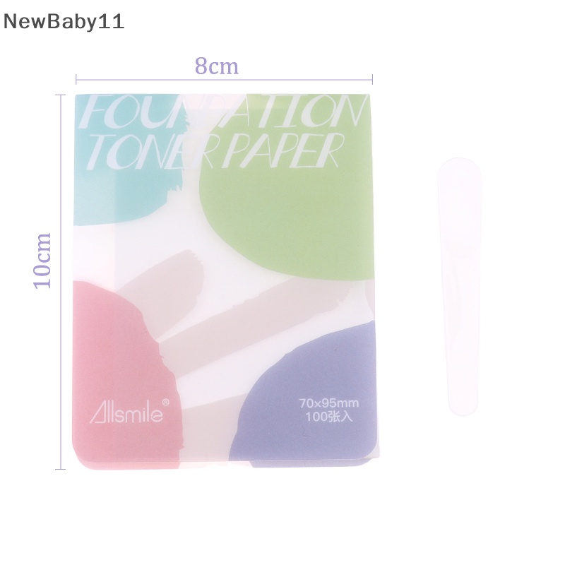 Bộ 100 Tờ Giấy Trộn Màu Kem Nền Dạng Lỏng Dùng Một Lần Có Thể Xé Ra