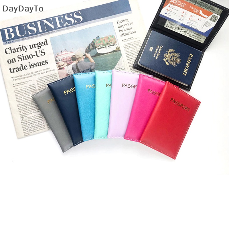 Vỏ Bọc Bảo Vệ Hộ Chiếu / Thẻ Id Tiện Dụng Mang Theo Du Lịch
