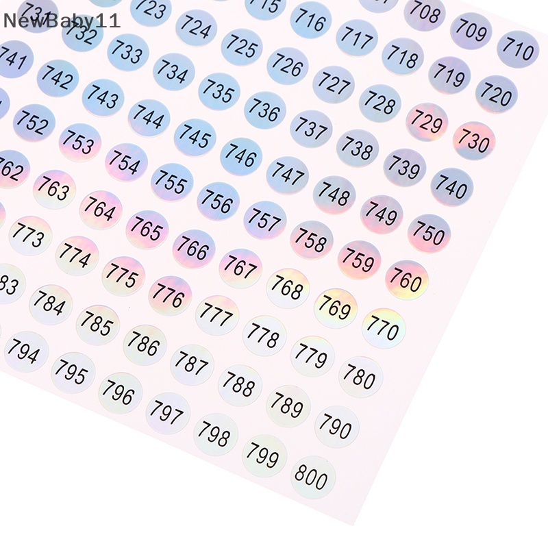 Bộ 1-1000 Miếng Dán Số Tự Dính Chống Thấm Nước Chuyên Dụng Cho Trang Trí Móng