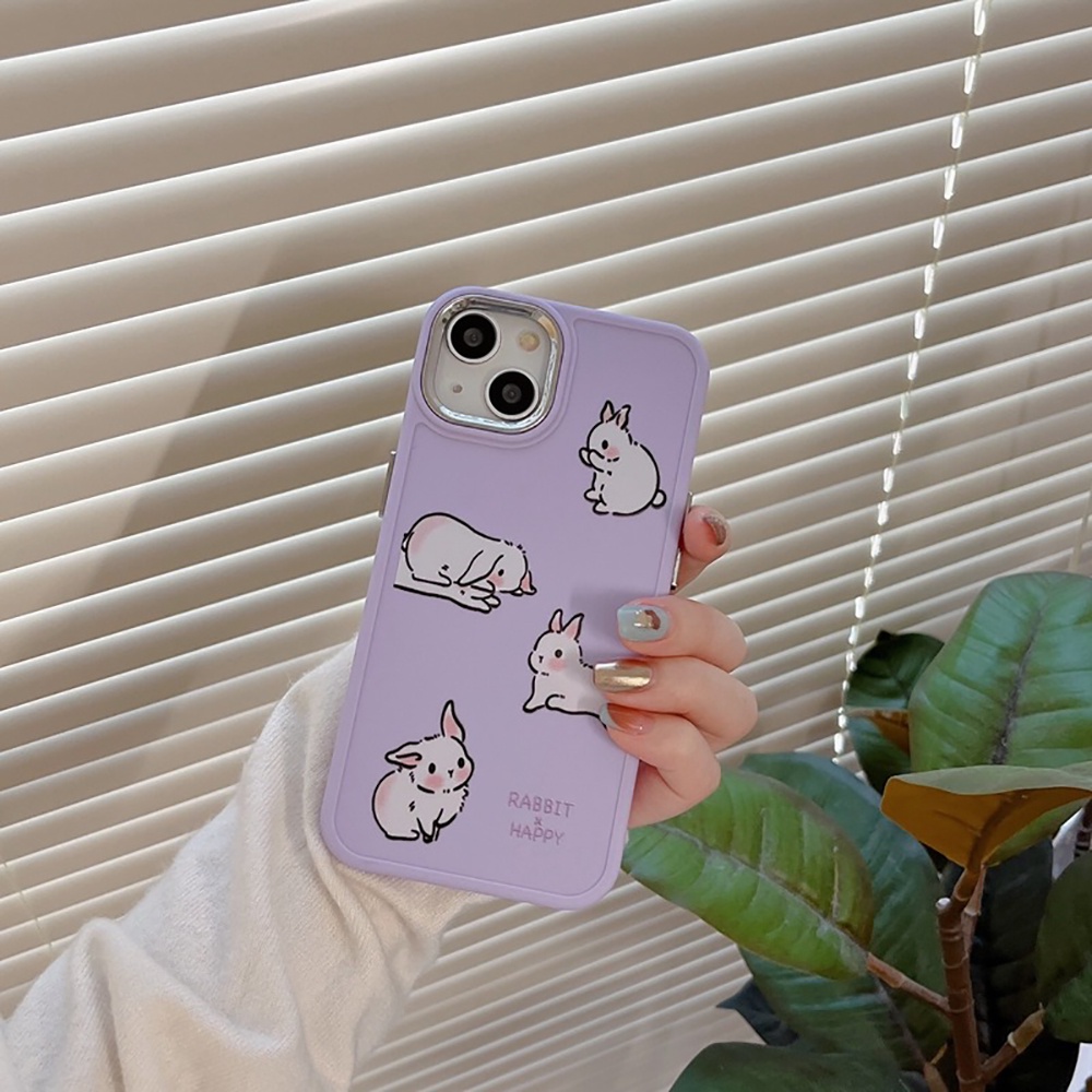 Ốp Điện Thoại TPU Mềm Hình Thỏ Hoạt Hình Cho IPhone 11 IPhone 14 Pro Max Ip13 Pro Max IPhone 12