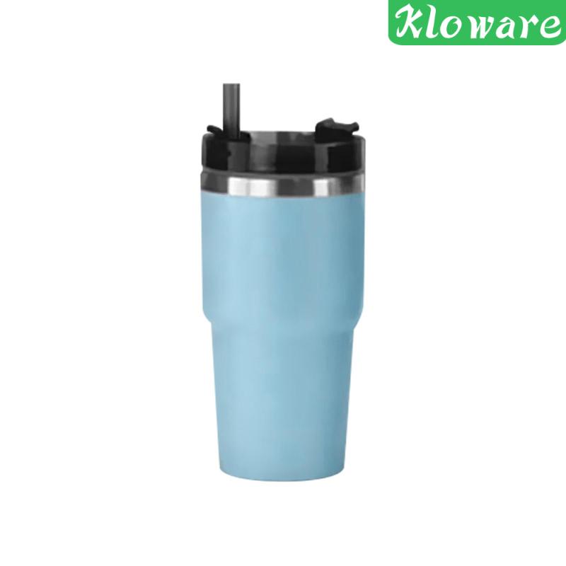 Cốc Uống Nước Bằng Thép Không Gỉ Có Nắp Và Ống Hút Chắc Chắn Sturdy