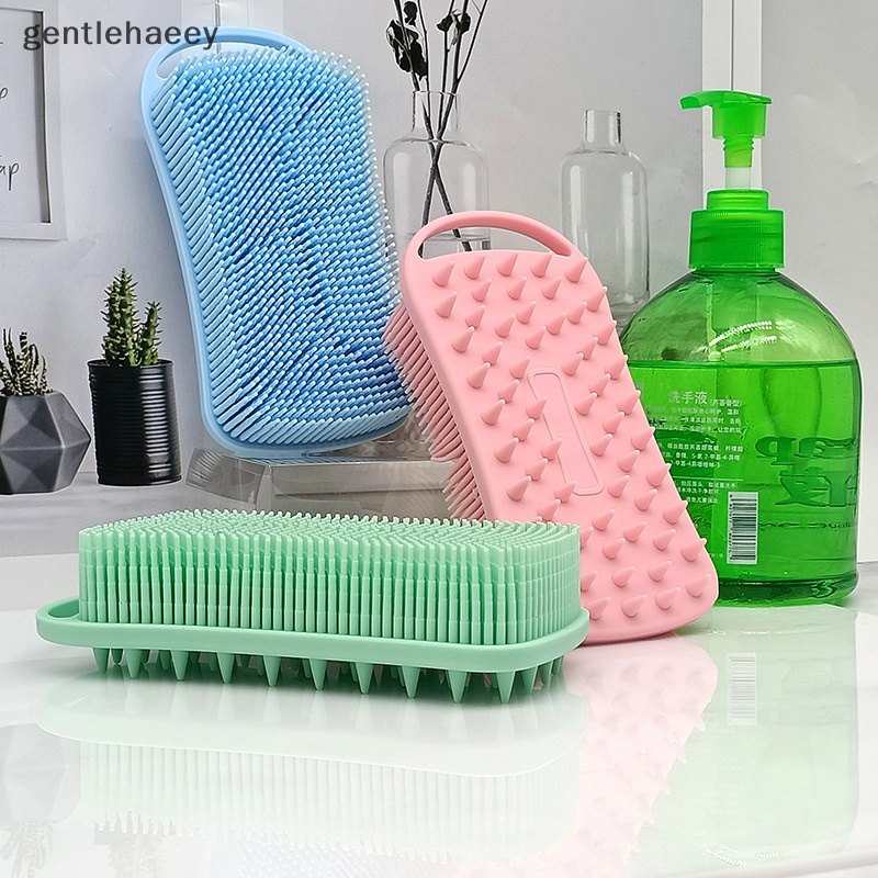 Bàn Chải Silicone Massage Da Đầu 2 Trong 1 Tiện Dụng