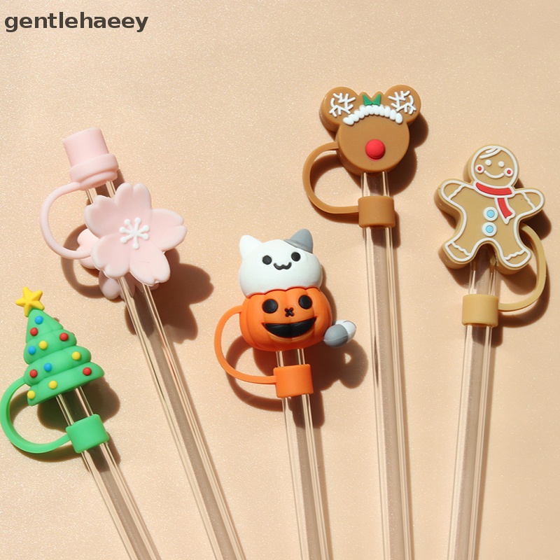 Nắp Đậy Ống Hút Bằng Silicon Chống Bụi Có Thể Tái Sử Dụng Họa Tiết Hoạt Hình