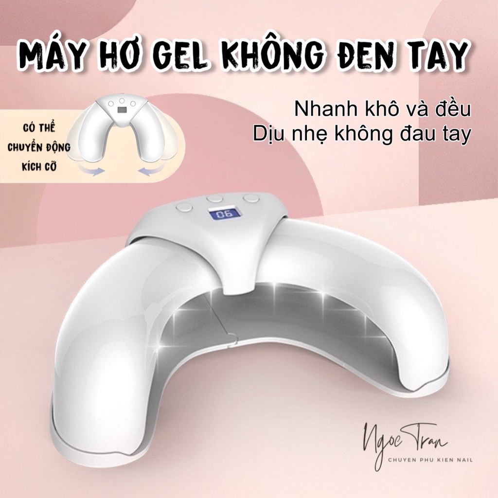 Máy Hơ Gel LED UV Không Đen Tay 36W | Gấp Gọn & Điều Chỉnh Kích Thước Bàn Tay