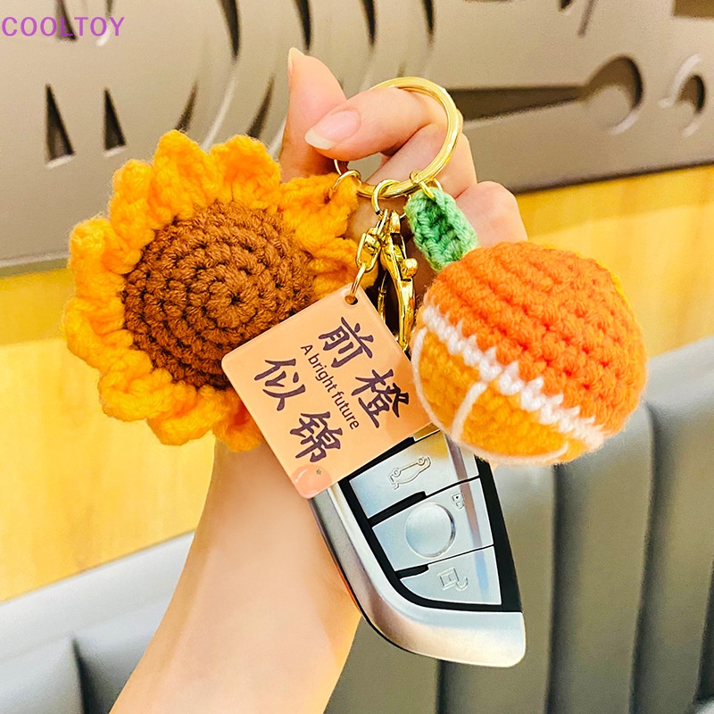 Cooltoy Móc Khóa Hình Hoa Hướng Dương Nhồi Bông Sáng Tạo