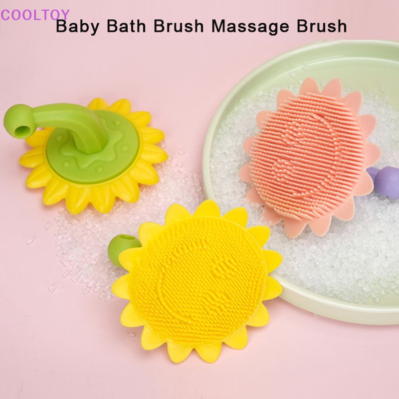 Cooltoy Bàn Chải Gội Đầu Bằng Silicon Mềm Hình Hoa Hướng Dương Cho Bé Sơ Sinh