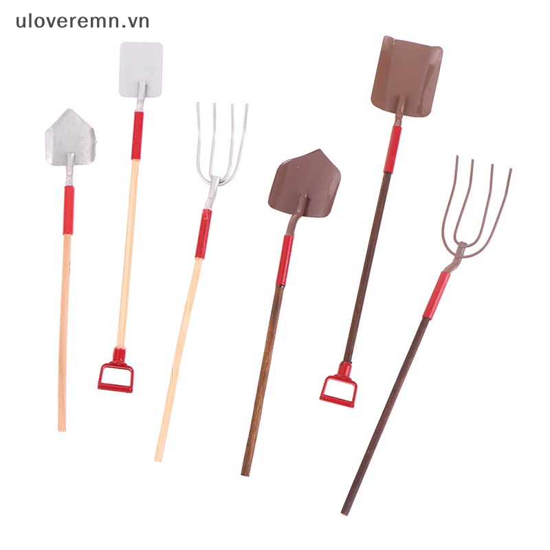 Set 3 Xẻng Làm Vườn Thu Nhỏ 1: 12 Trang Trí Nhà Búp Bê