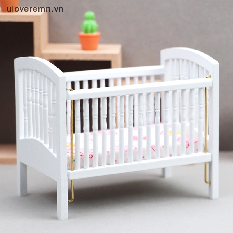 Giường Ngủ Mini Tỉ Lệ 1: 12 Dùng Để Trang Trí Nhà Búp Bê