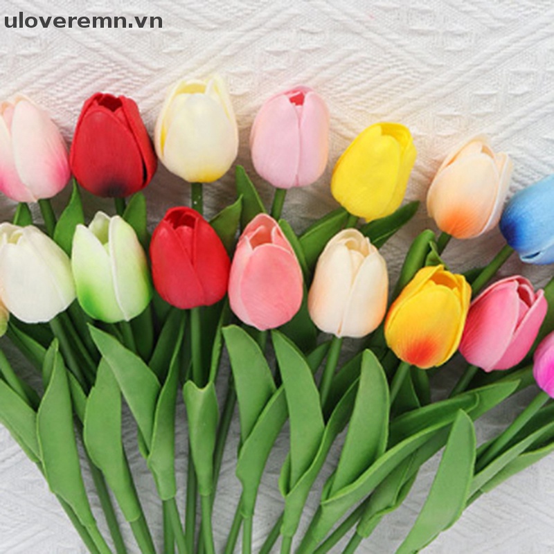 Set 5 / 10 Hoa Tulip Nhân Tạo Bằng PU Màu Sắc Ngẫu Nhiên Dùng Để Trang Trí Tiệc Cưới