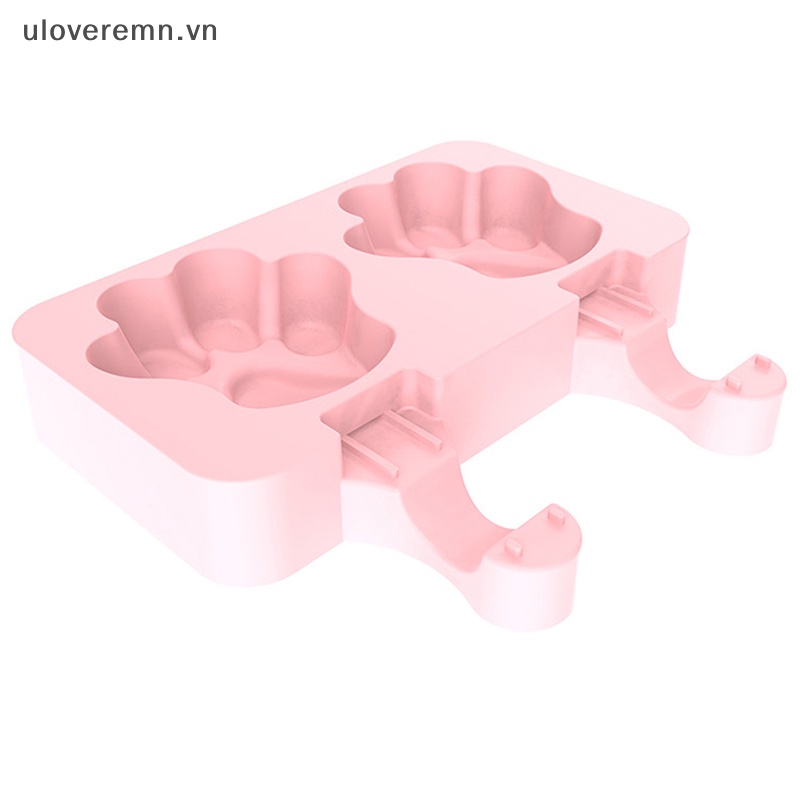 Khuôn Silicon Làm Kem Que Hình Hoạt Hình Có Thể Tái Sử Dụng