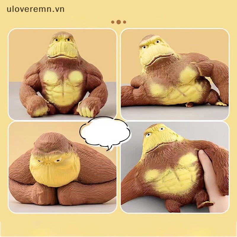 Uloveremn Đồ Chơi Xếp Hình Khỉ Gorilla Dễ Thương Thông Dụng Cho Adul.