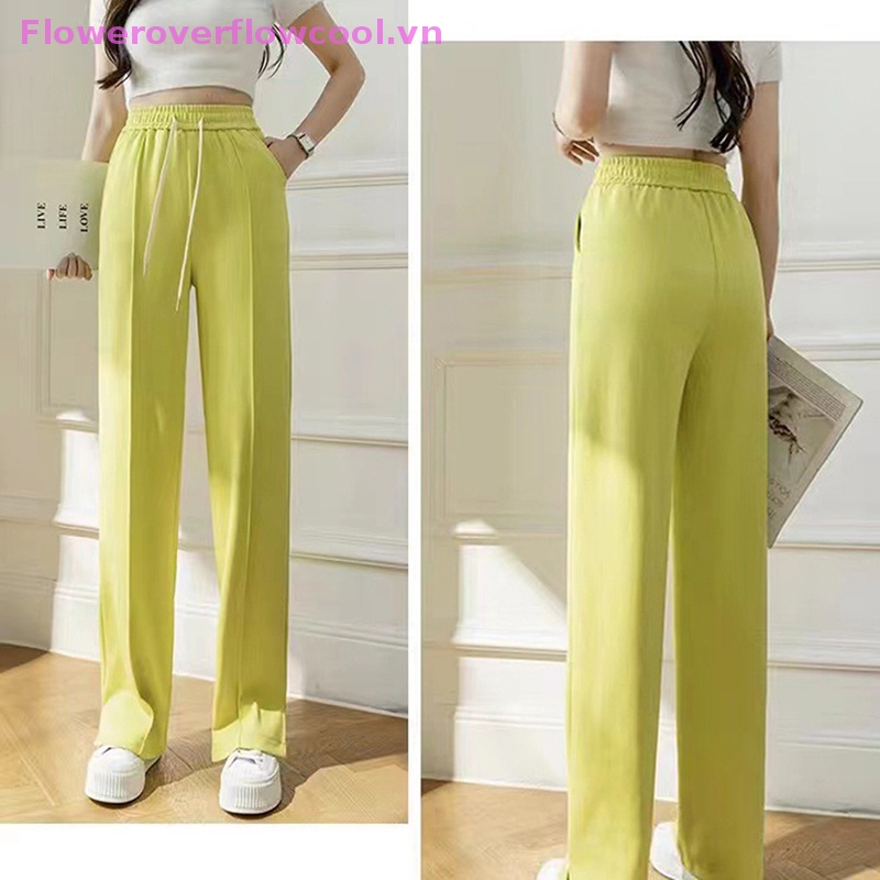 Quần Jogger Dáng Suông Ống Rộng Lưng Cao Thời Trang Xuân Hè 2023 Cho Nữ