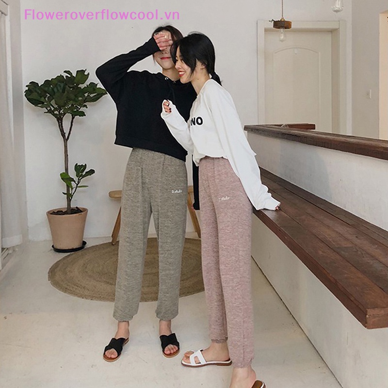 Quần ống rộng Vải Mềm Thoải Mái Mặc Ở Nhà