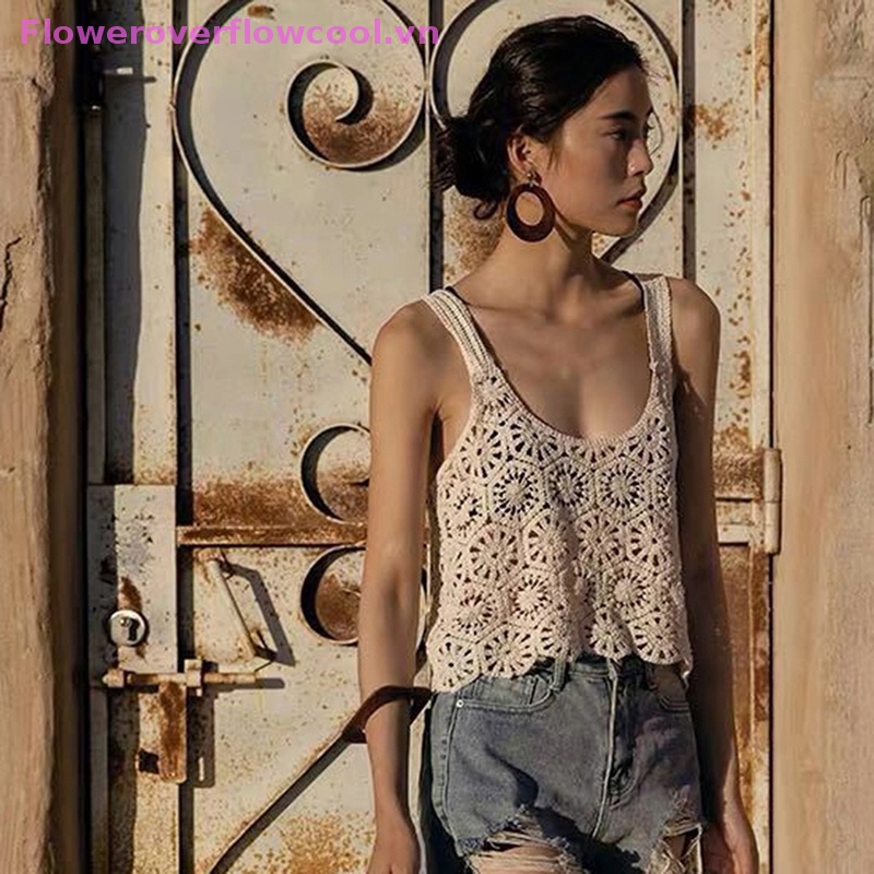 Áo Dệt Kim Sát Nách Dáng Rộng Thời Trang Mùa Hè Quyến Rũ Cho Nữ