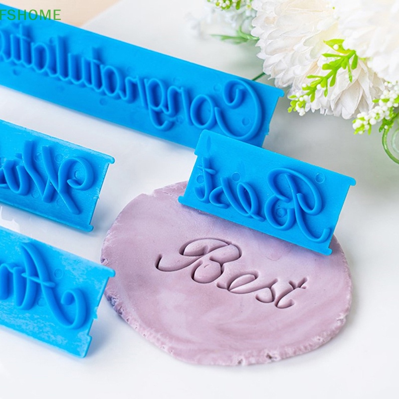 Set 6 Khuôn Nhấn Bánh Quy Hình Chữ Cái Mới