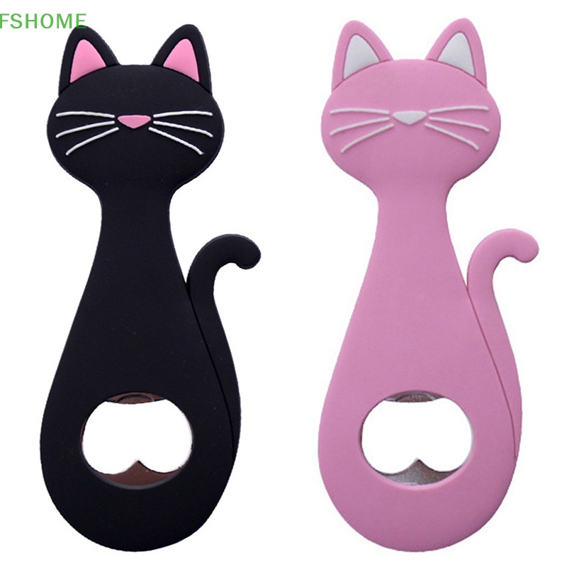 Dụng Cụ Mở Nắp Chai Bia Từ Tính Hình Mèo Dễ Thương Mới