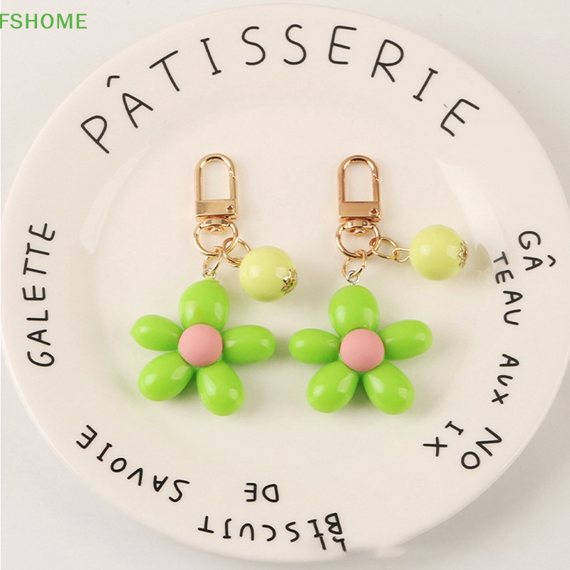 Fshome Móc Khóa Xe Hơi / Túi Xách Trang Sức Hình Hoa Sáng Tạo Thích Hợp Làm Quà Tặng