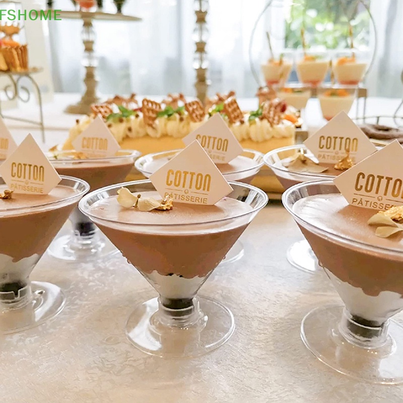 Set 10 Cốc Làm Bánh Mousse Dùng Một Lần Tiện Dụng Mới