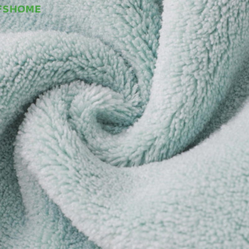 Khăn Lau Tay Vải Nhung San Hô Mềm Mại Thấm Hút Nước Nhanh Khô Tiện Dụng Cho Nhà Bếp / Phòng Tắm Mới