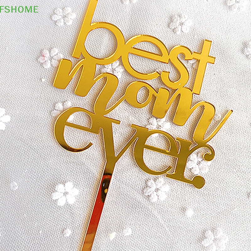 Topper Cắm Trang Trí Bánh Kem Chữ Happy Mother 'S Day Mới