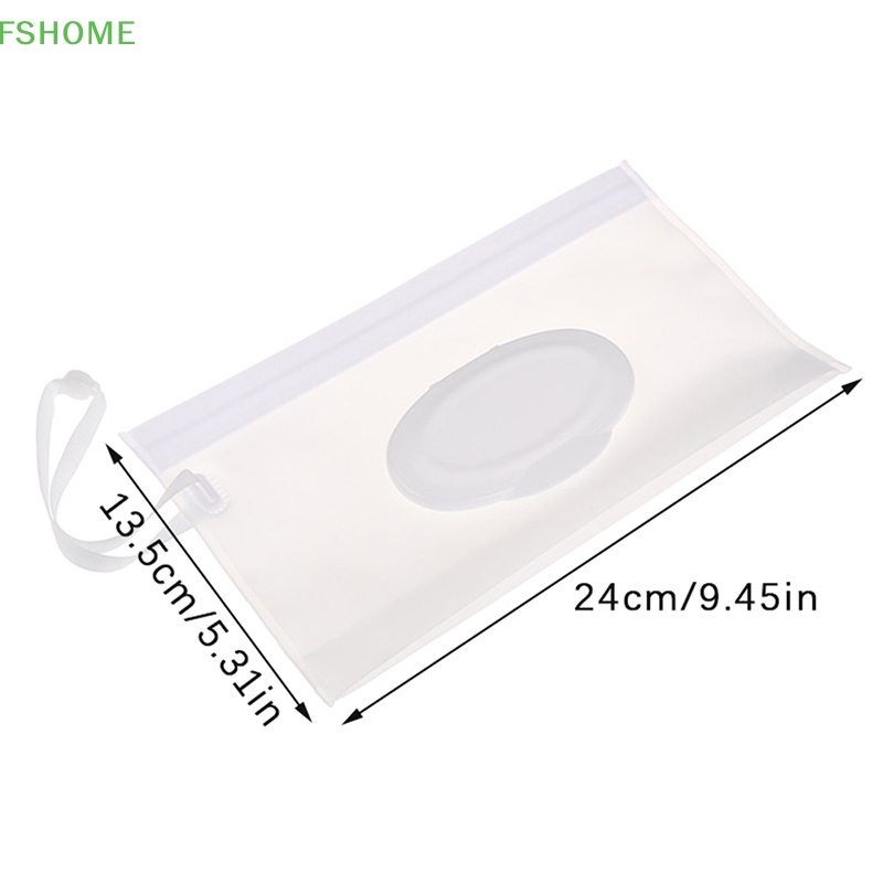 Fshome Túi Đựng Khăn Giấy Ướt Cầm Tay Trọng Lượng Nhẹ Họa Tiết Hoạt Hình Cho Trẻ Em Mới