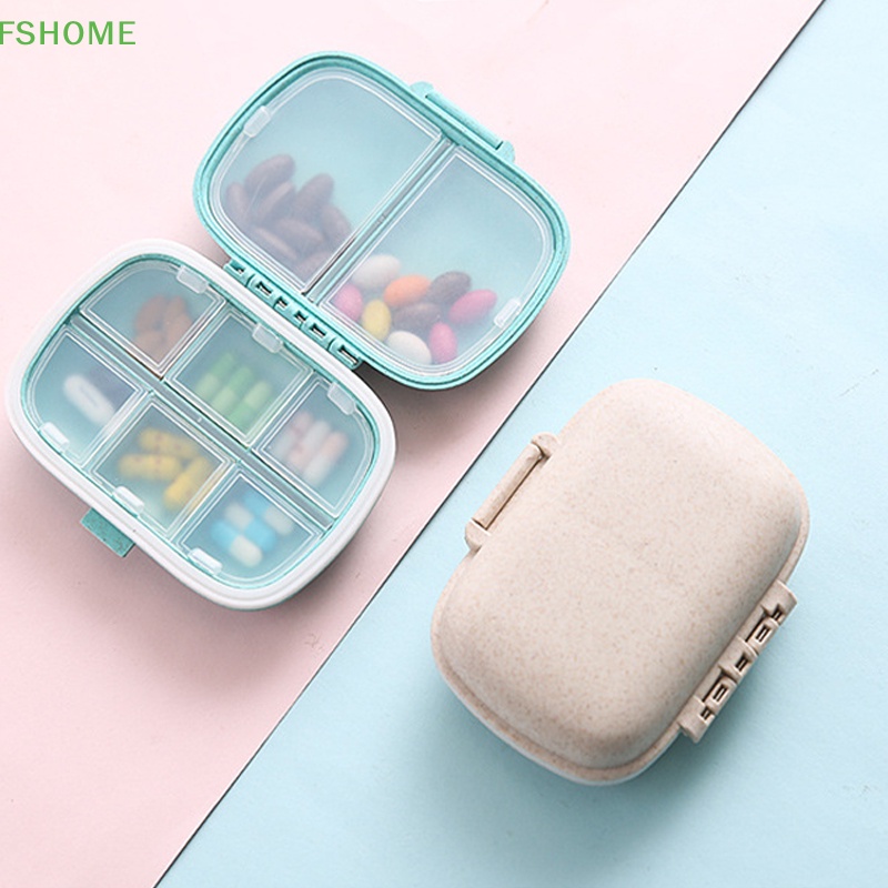 Hộp Đựng Thuốc 8 Ngăn Có Vòng Niêm Phong Tiện Dụng Khi Đi Du Lịch Mới