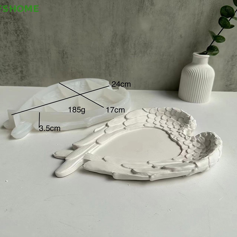 Fshome Khuôn Silicon Hình Lông Vũ / Trái Tim / Cánh Thiên Thần Gắn Gương Làm Đồ Thủ Công