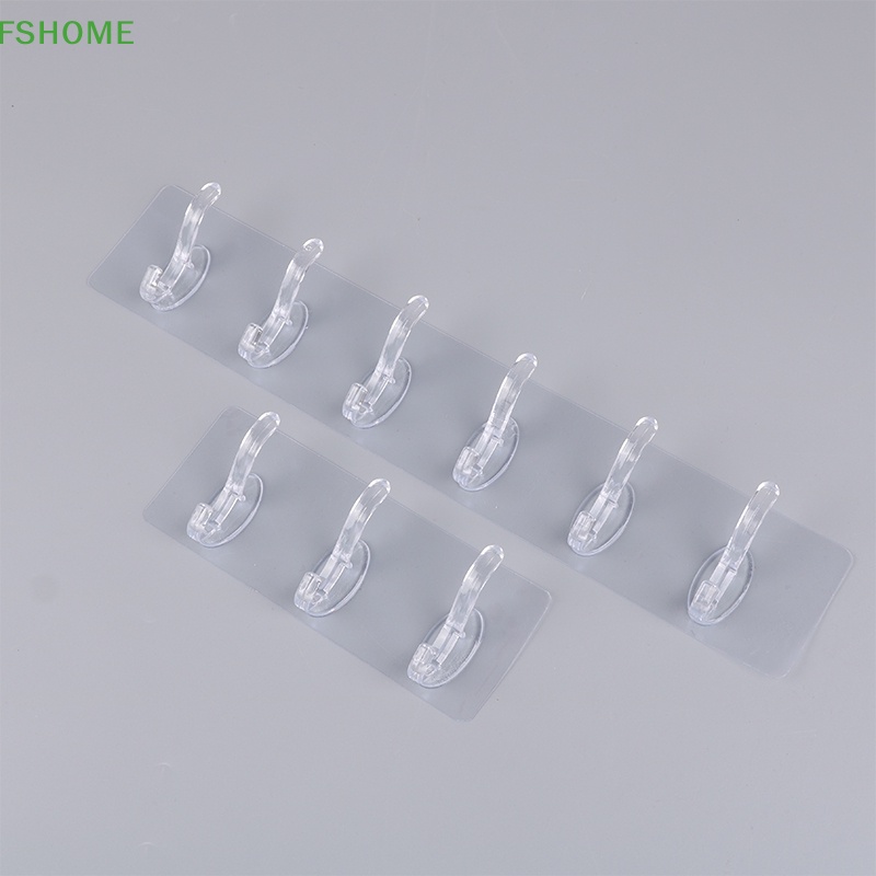 Fshome Móc Nhựa Trong Suốt Treo Đồ Dùng Nhà Bếp / Phòng Tắm Tiện Dụng Mới