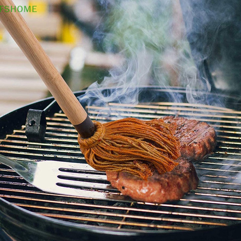 Bàn Chải Vệ Sinh Vỉ Nướng BBQ Tự Nhiên Chuyên Nghiệp Mới