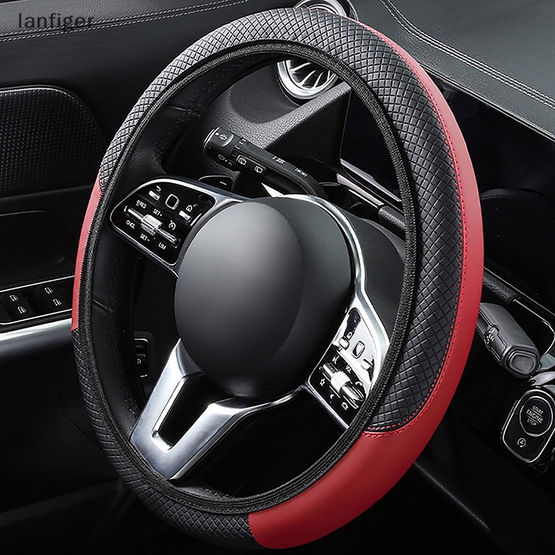 Vỏ Bọc Vô Lăng Xe Hơi Bằng Da PU Thoáng Khí Chống Trượt