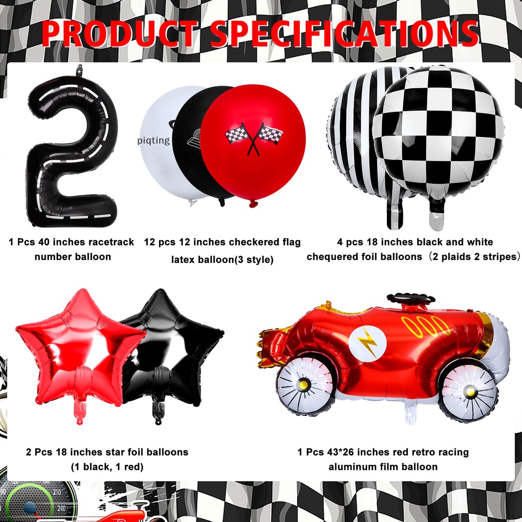 Set 20 Bong Bóng Đen 40 Inch Và 2 Chữ Số Trang Trí Tiệc Sinh Nhật