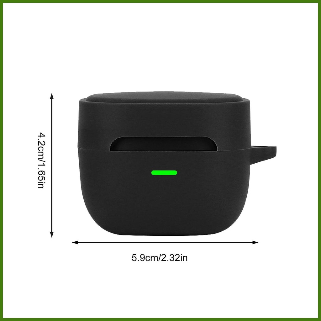 Vỏ Bảo Vệ Hộp Sạc Tai Nghe Không Dây ATH SQ1TW2 Bằng Silicon Kèm Móc Khóa Carabiner Tiện Dụng