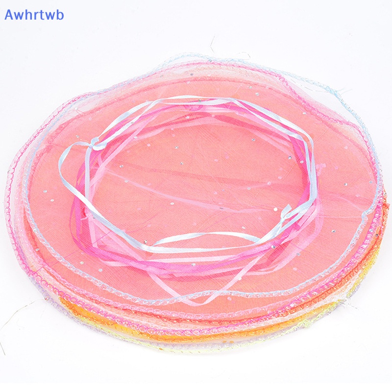 Set 10 Túi Dây Rút Hình Tròn 25cm Đựng Trang Sức / Kẹo / Quà Giáng Sinh / Tiệc Cưới Mới