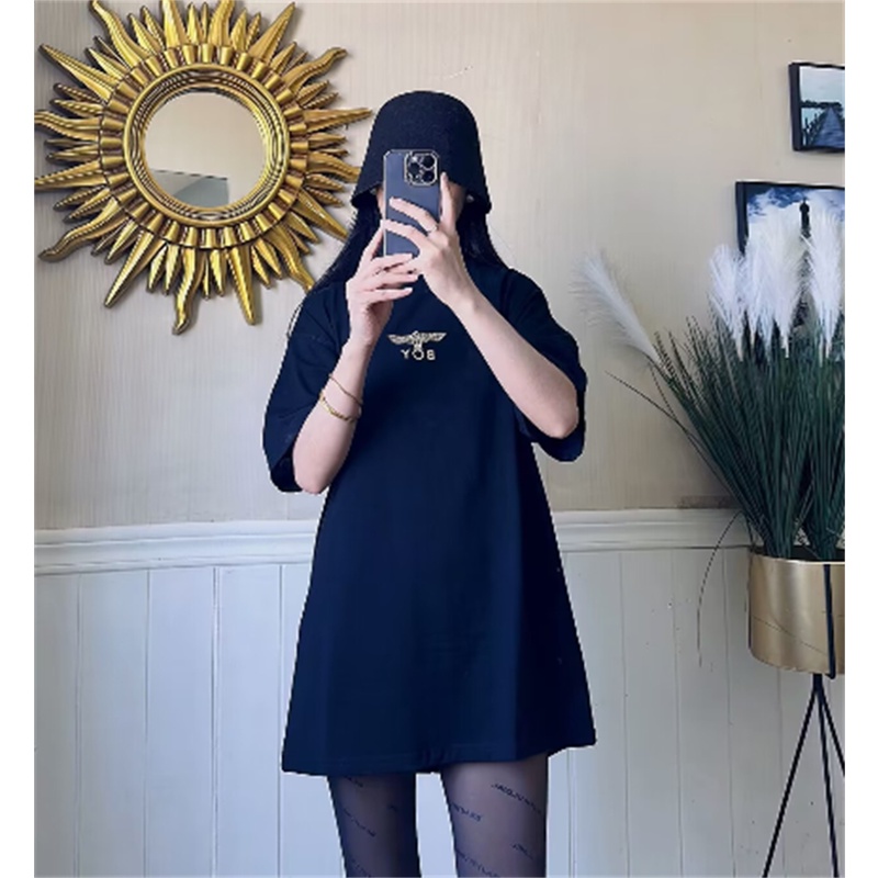 Áo Thun Cotton Dáng Rộng Tay Ngắn In Chữ BO-Y Plus Size Cho Nam Nữ