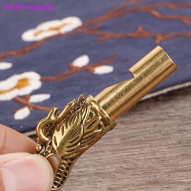 Còi Thổi Trọng Tài Hình Đầu Rồng Handmade Bằng Đồng Thau