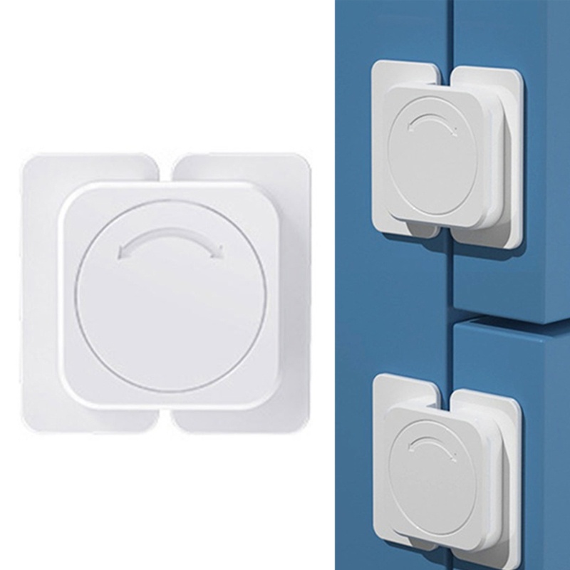 Khóa Cửa Tủ Lạnh / Tủ Chén / Nhà Vệ Sinh Không Cần Khoan An Toàn Cho Bé