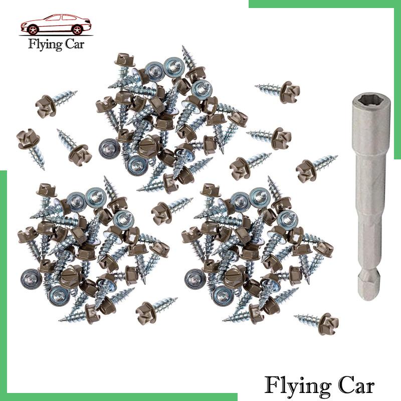 Set 100 Đinh Vít Kim Loại Lzdjfmy2 Chuyên Dụng Cho Tấm Gỗ / Kim Loại