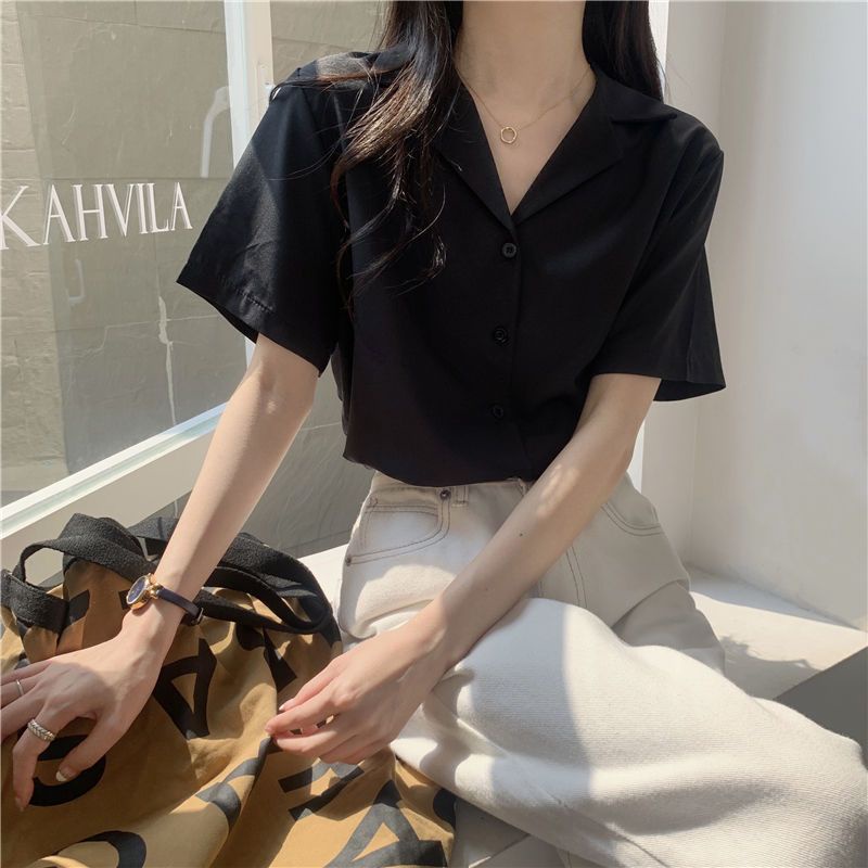 Áo Sơ Mi Ngắn Tay Cao Cấp Phong Cách Mới Dành Cho Nữ