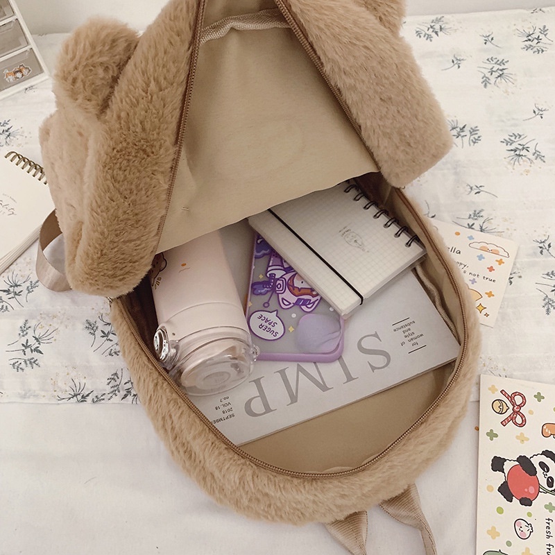 Ba Lô Thêu Họa Tiết Hoạt Hình Dễ Thương Phong Cách Hàn Quốc Cho Nữ