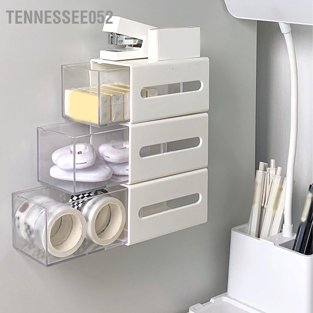 Tennessee052 Treo Tường Ngăn Kéo Hộp Bảo Quản Đấm Nhựa Miễn Phí Lưu Trữ Cho Tăm Bông Kẹp Tóc Phòng Tắm