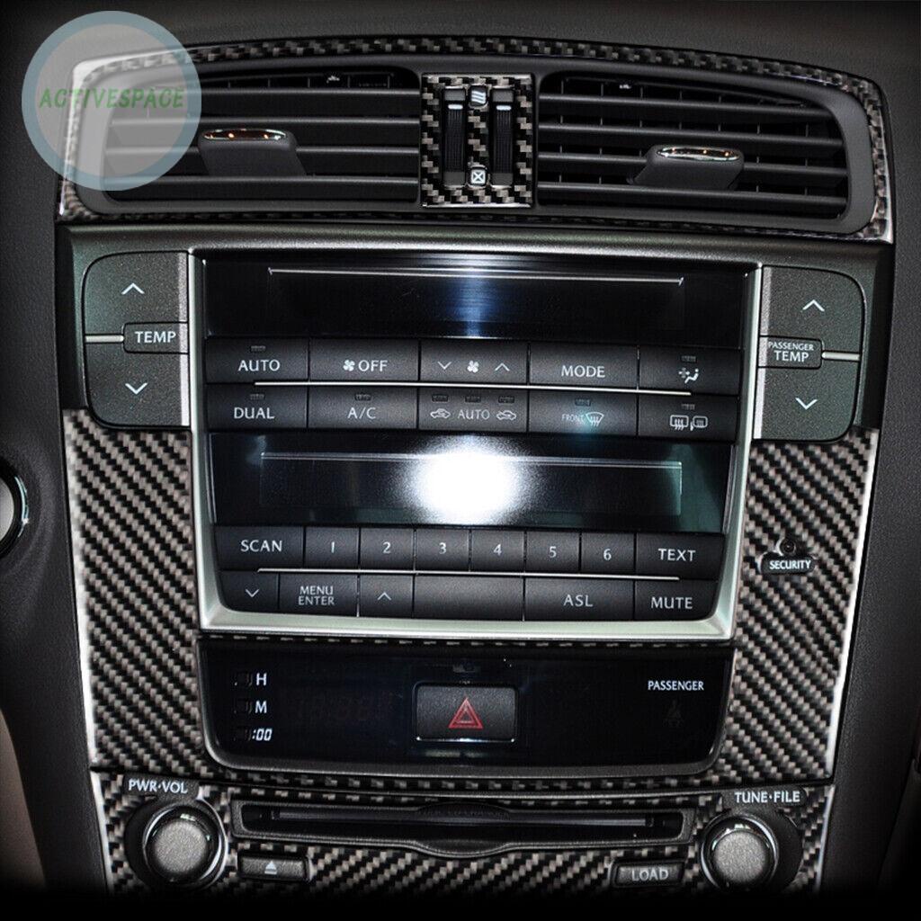Carbon Fiber Interior GPS Navigation Panel Trim Replacement Part For LEXUS IS250【Lexus】