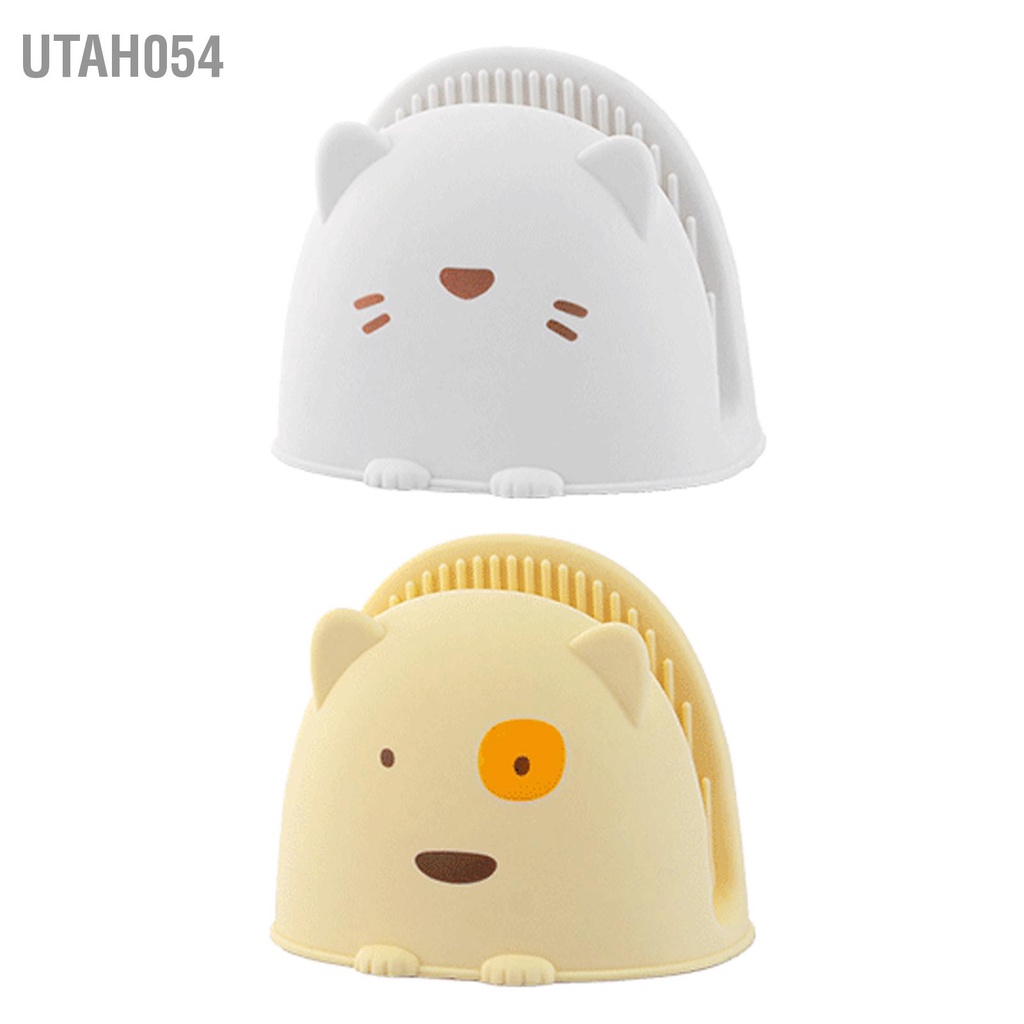 Utah054 Găng Tay Lò Nướng Bằng Silicon Hoạt Hình Dễ Thương Kẹp Chịu Nhiệt Mini Dành Cho Nấu Ăn Nhà Bếp
