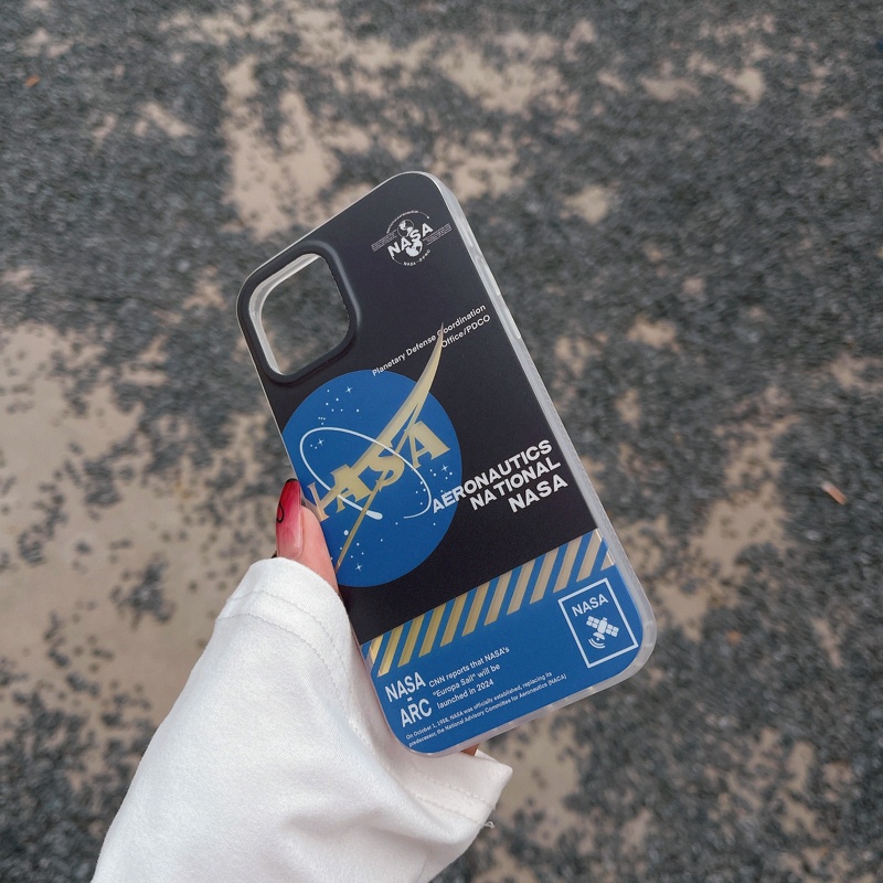 Ốp Điện Thoại Trong Suốt Họa Tiết NASA Chống Sốc Cho iPhone 12 13 14 Pro Max 14ProMax